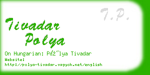 tivadar polya business card